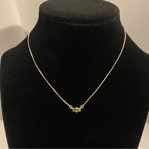 18k Gold Plated Perdot Zircon Necklace